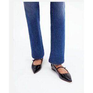 Womens Madewell Size 9 Elsie Mary Jane Flat Black NR856 $138